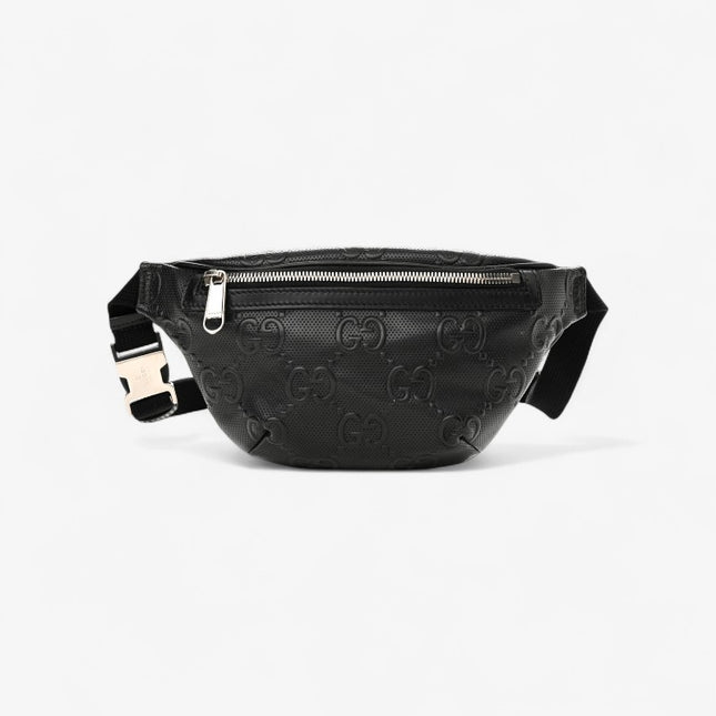 Gucci Embossed Belt Bag 658582 – Black Leather