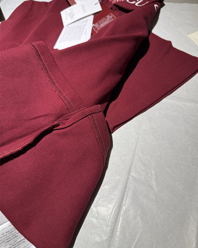 Gucci Cotton Jersey T‑shirt With Embroidery - Rosso Ancora Red