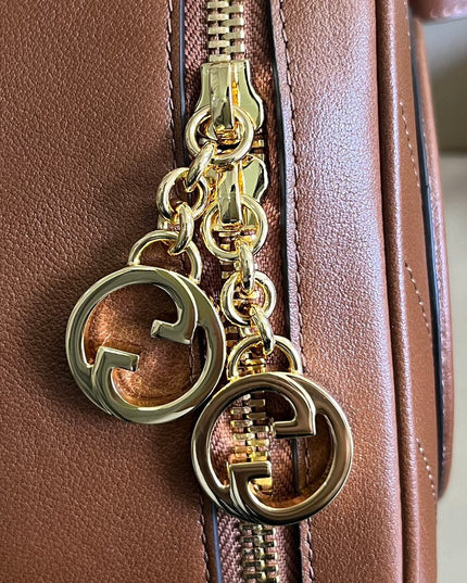 Gucci Blondie Top Handle Bag – Brown Leather 744434