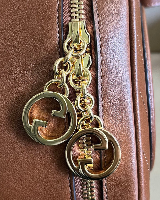 Gucci Blondie Top Handle Bag – Brown Leather 744434