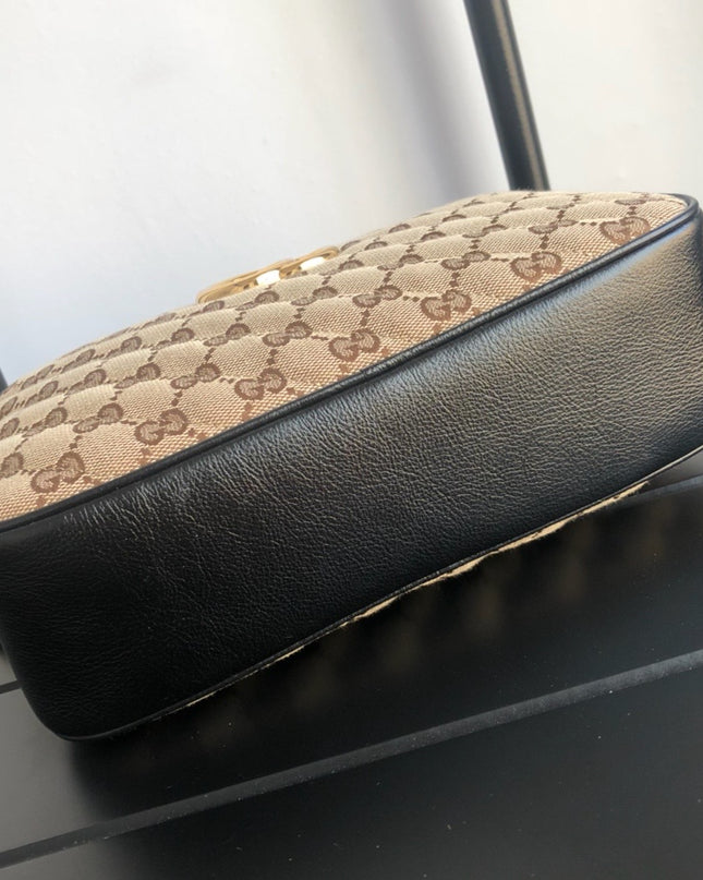 Gucci Marmont Small Shoulder Bag 447632 - Brown