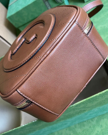 Gucci Blondie Top Handle Bag – Brown Leather 744434