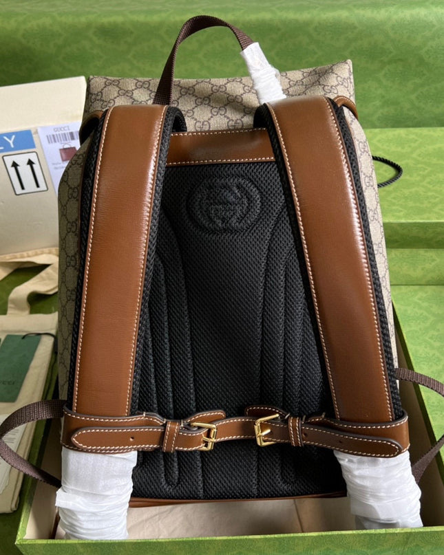 Gucci Medium Backpack With Interlocking G 696013
