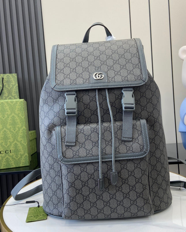Ophidia Large Gg Backpack 792104 Grey