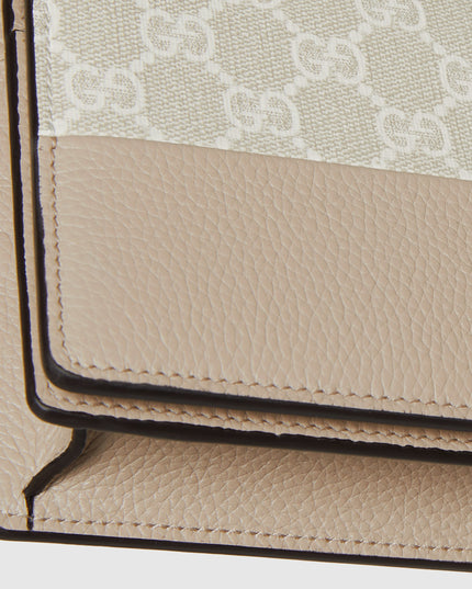 Gucci Marmont Bi-Color Leather Wallet on Chain