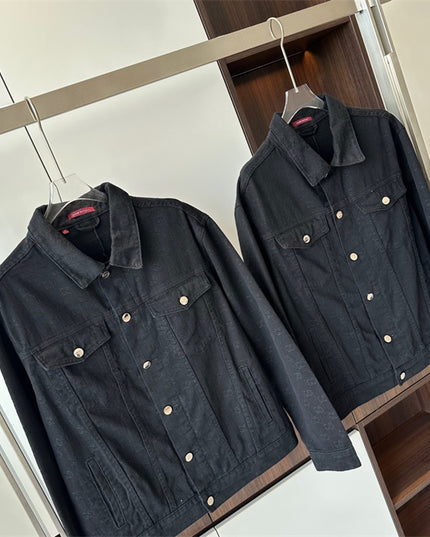Gucci Black Denim Monogram Jacket (Unisex)