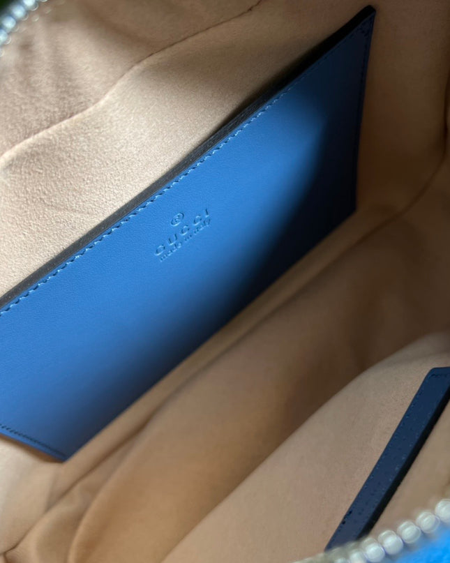 Gucci Marmont Matelasse Shoulder 447632 - Blue