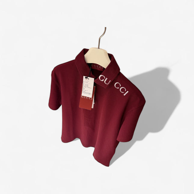 Gucci Cotton Jersey T‑shirt With Embroidery - Rosso Ancora Red