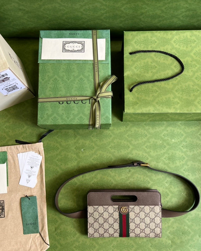 Gucci Ophidia GG Medium Messenger Bag – Web Stripe Canvas
