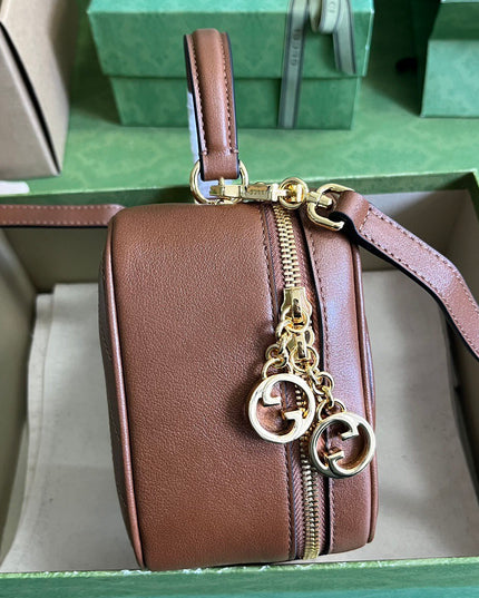 Gucci Blondie Top Handle Bag – Brown Leather 744434