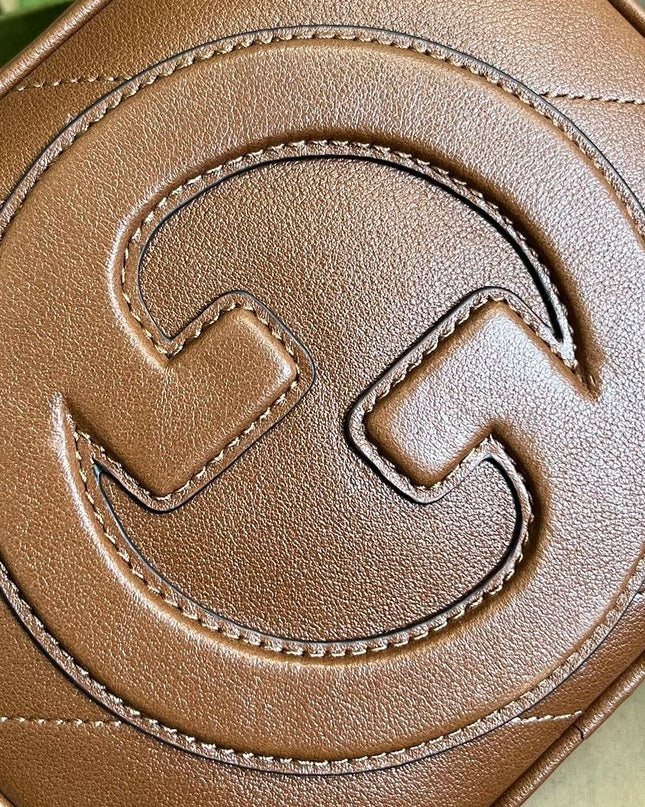 Gucci Blondie Top Handle Bag – Brown Leather 744434