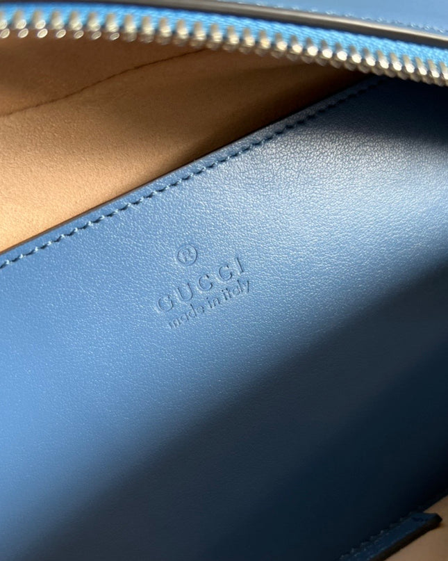 Gucci Marmont Matelasse Shoulder 447632 - Blue
