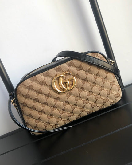 Gucci Marmont Small Shoulder Bag 447632 - Brown