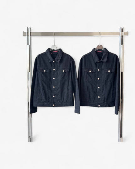 Gucci Black Denim Monogram Jacket (Unisex)