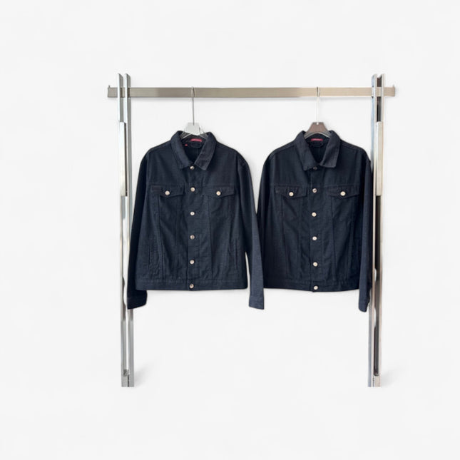 Gucci Black Denim Monogram Jacket (Unisex)