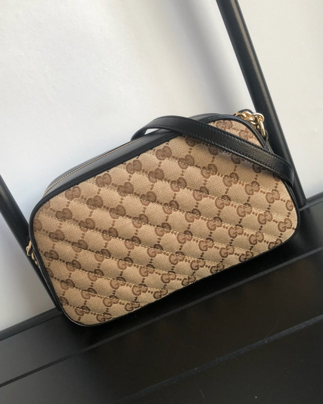 Gucci Marmont Small Shoulder Bag 447632 - Brown