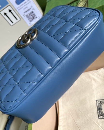 Gucci Marmont Matelasse Shoulder 447632 - Blue