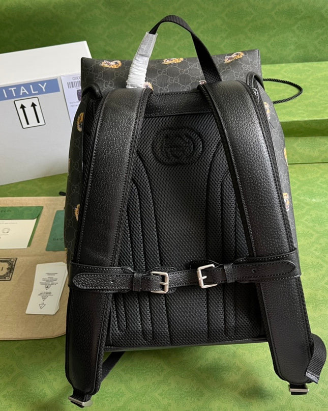 Gucci Medium Backpack With Tiger Print 696013