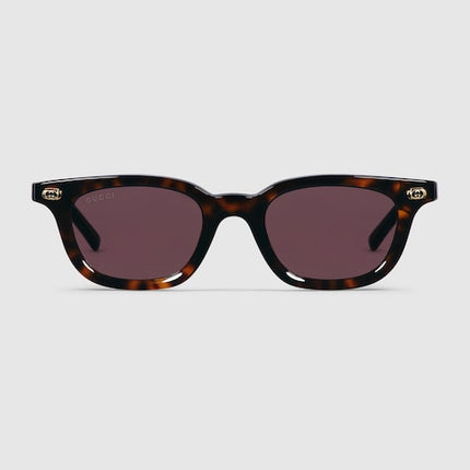 GUCCI GG1946S Oval Sunglasses – Dark Tortoiseshell with Interlocking G