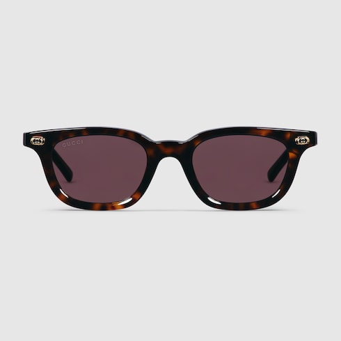 GUCCI GG1946S Oval Sunglasses – Dark Tortoiseshell with Interlocking G