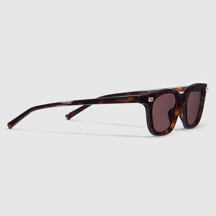 GUCCI GG1946S Oval Sunglasses – Dark Tortoiseshell with Interlocking G