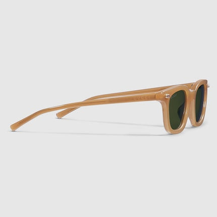 GUCCI GG1946S Oval Sunglasses – Light Opal Brown with Interlocking G