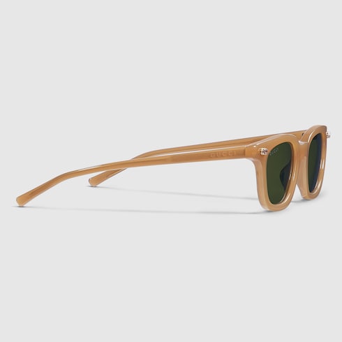 GUCCI GG1946S Oval Sunglasses – Light Opal Brown with Interlocking G