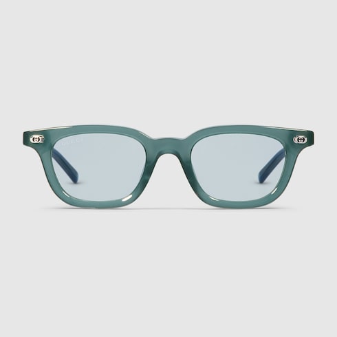 GUCCI GG1946S Oval Sunglasses – Opal Blue with Transition Lenses