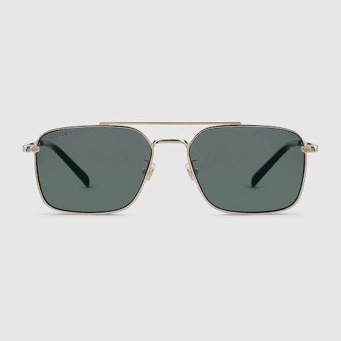 GUCCI GG1957SA Rectangular Sunglasses – Light Gold with Interlocking G