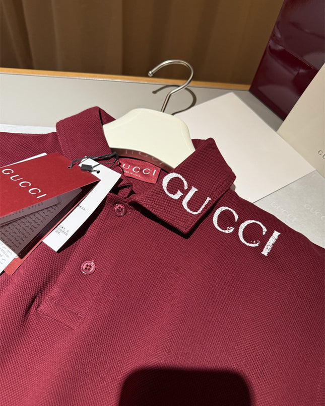 Gucci Cotton Jersey T‑shirt With Embroidery - Rosso Ancora Red