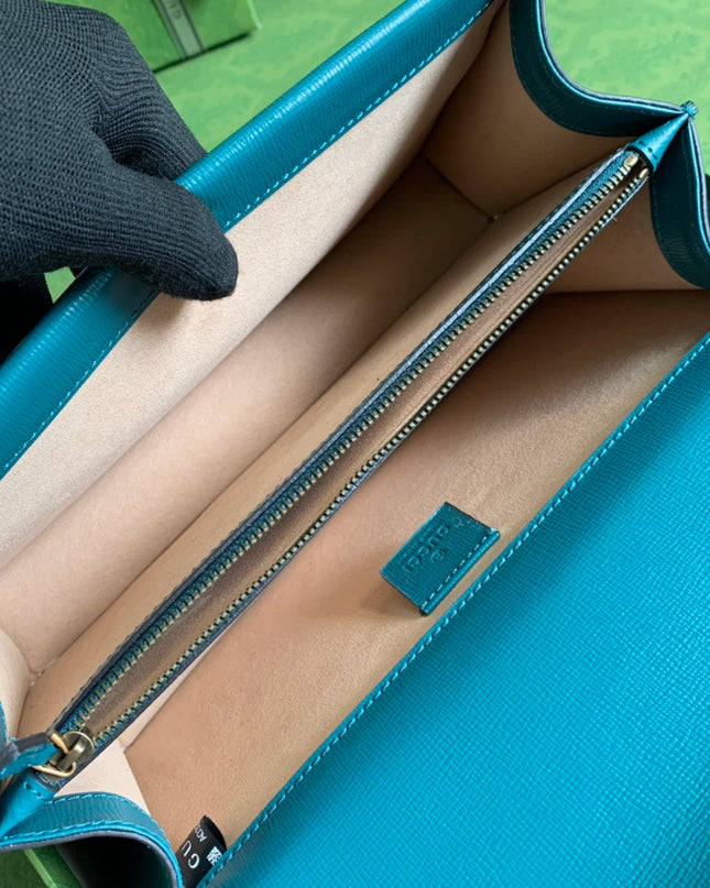 Gucci Dionysus Medium Shoulder Bag in Emerald Green Leather with Enamel Tiger Head