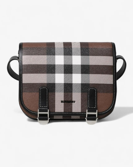 Burberry Check E-Canvas Messenger Bag 80365521