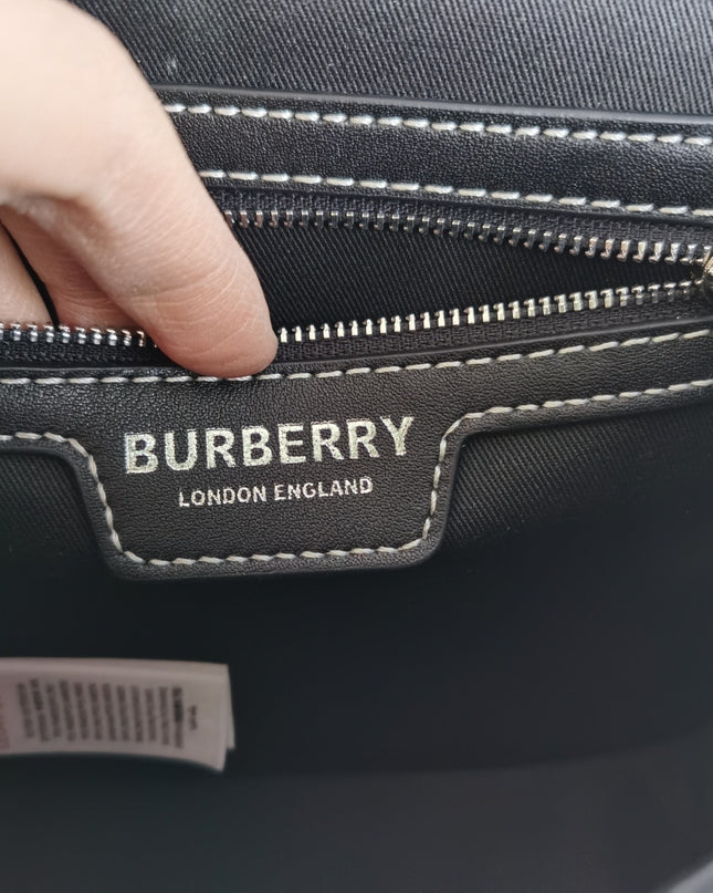 Burberry Check E-Canvas Messenger Bag 80365521