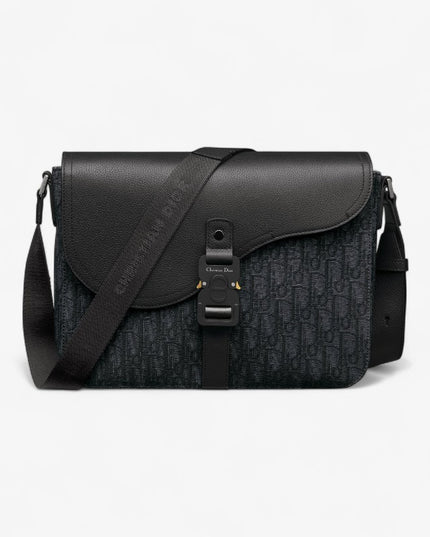 Dior Gallop Messenger Bag – Black Oblique Jacquard 80159
