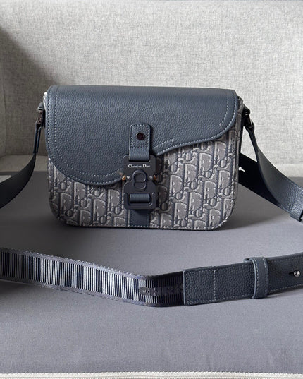Dior Gallop Messenger Bag – Gray Oblique Jacquard 80159