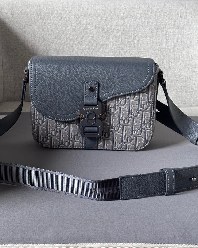 Dior Gallop Messenger Bag – Gray Oblique Jacquard 80159