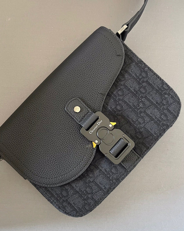 Dior Gallop Messenger Bag – Black Oblique Jacquard 80159