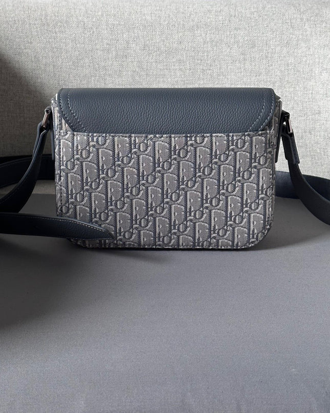 Dior Gallop Messenger Bag – Gray Oblique Jacquard 80159