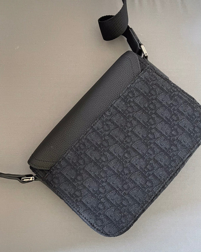 Dior Gallop Messenger Bag – Black Oblique Jacquard 80159