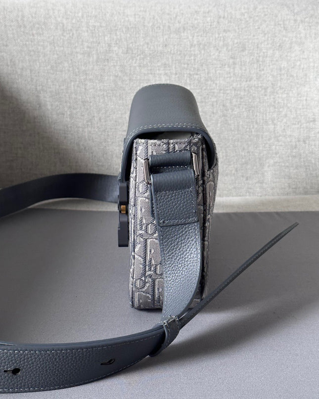 Dior Gallop Messenger Bag – Gray Oblique Jacquard 80159