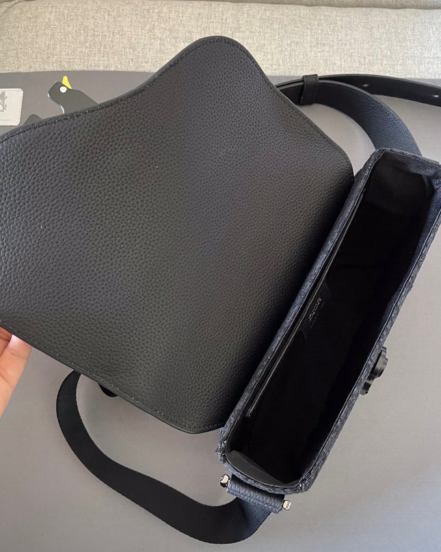 Dior Gallop Messenger Bag – Black Oblique Jacquard 80159