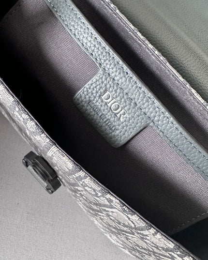 Dior Gallop Messenger Bag – Gray Oblique Jacquard 80159