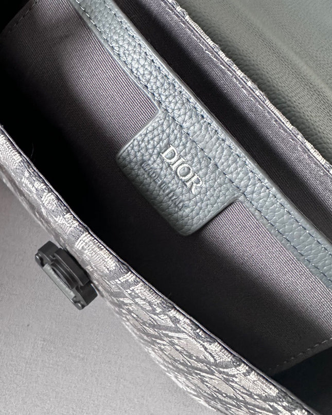 Dior Gallop Messenger Bag – Gray Oblique Jacquard 80159