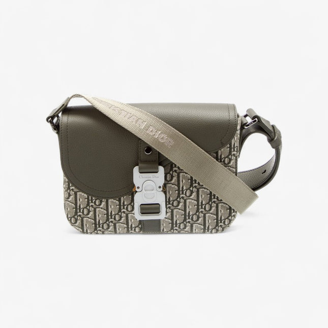 Christian Dior Messenger Bag 80179 - Olive Green Leather Flap