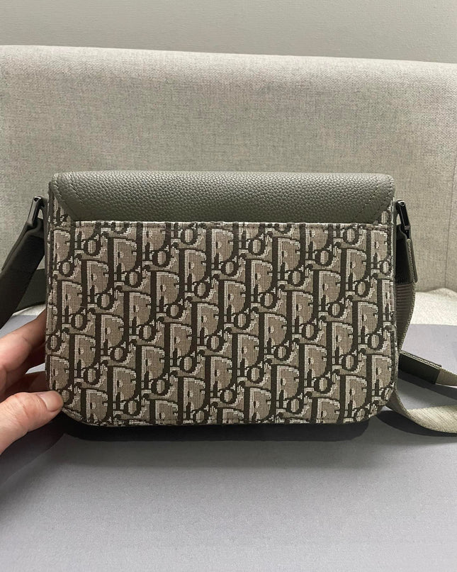 Christian Dior Messenger Bag 80179 - Olive Green Leather Flap