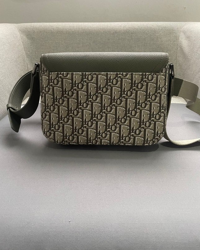 Christian Dior Messenger Bag 80179 - Olive Green Leather Flap