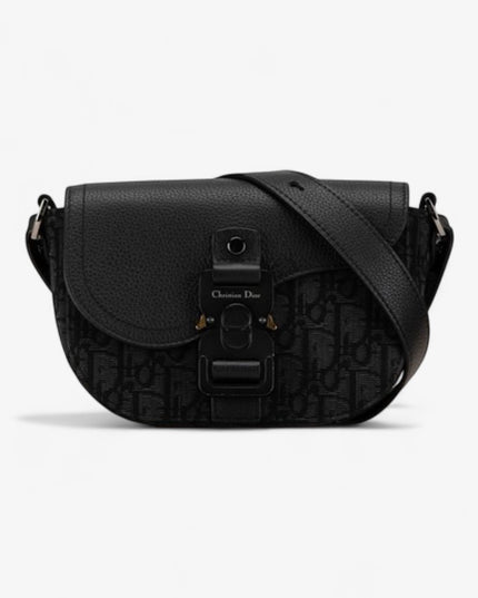 Christian Dior Messenger Bag 80219 - Black Grained Leather