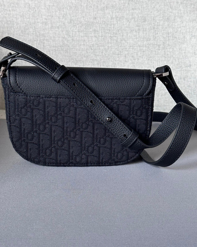 Christian Dior Messenger Bag 80219 - Black Grained Leather