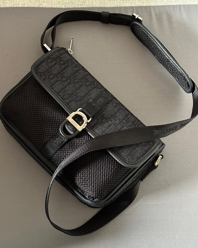 Dior Messenger 8 Bag 60199 – Black Dior Oblique Jacquard