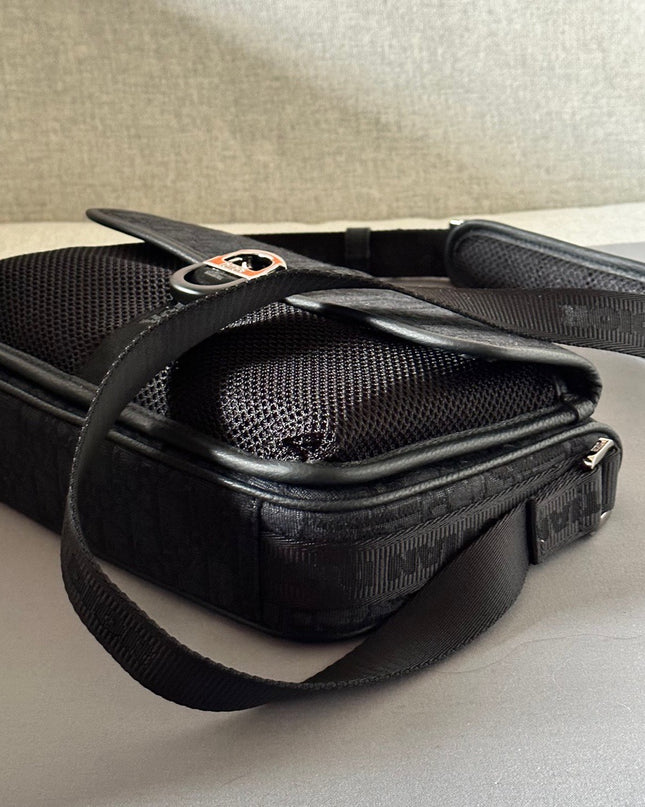 Dior Messenger 8 Bag 60199 – Black Dior Oblique Jacquard
